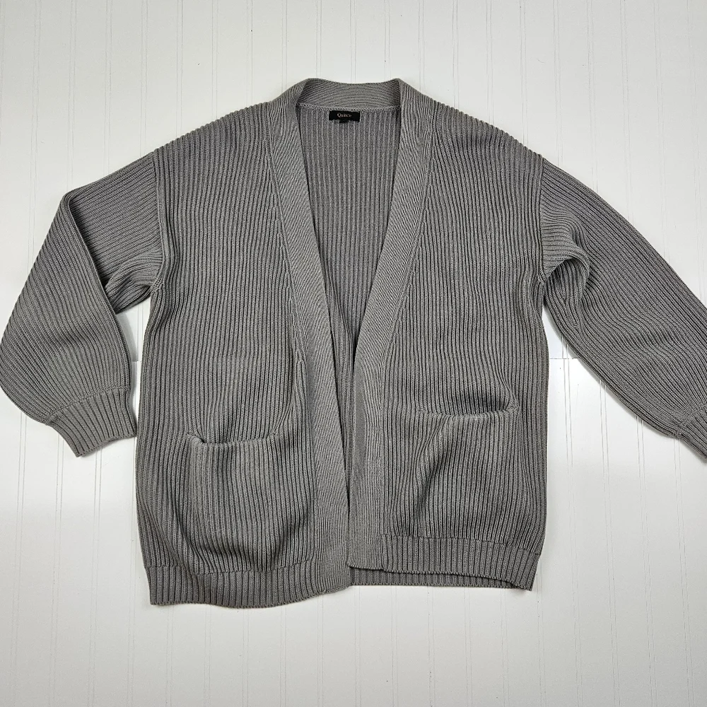 Quince Gray Women's Cardigan Sweater - Picture 1 of 10